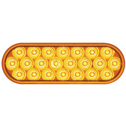 SLL72AB2_OPTRONICS SLL72AB2 Yellow 6 in. Oval Warning Lamp 12-24v Function 2